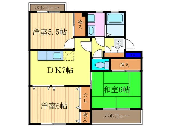 カ－サ・ＮＡＫＡＭＵＲＡの物件間取画像